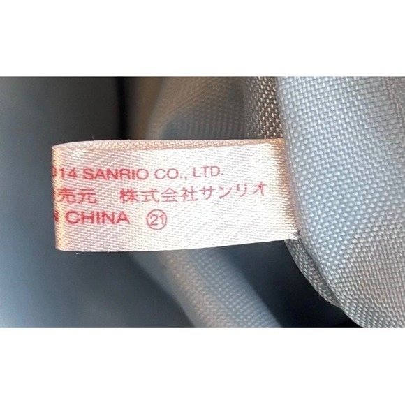 Sanrio Hello Kitty Blue Canvas Tote Bag Rope Handles All Over Print 2014 Vintage - Picture 4 of 5